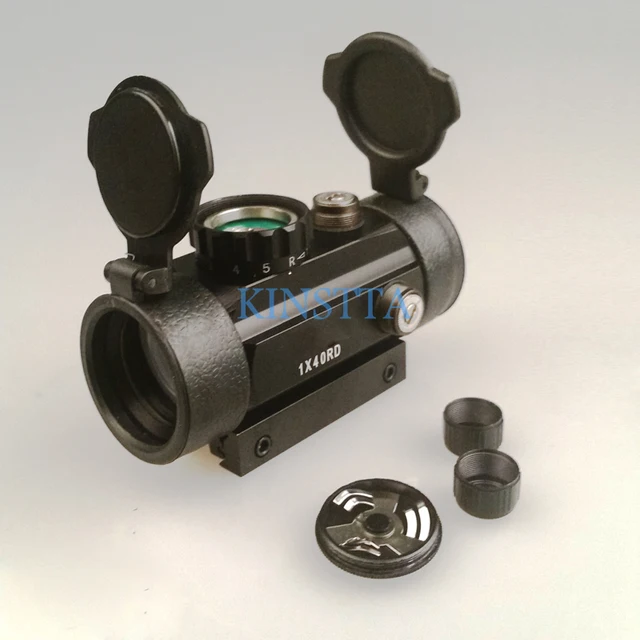 Táctico militar caza de Vista holográfico 1x40mm Airsoft Cruz Hari rojo-Dot-vista Rifle encuentro 11 y 20mm Montaje en carril - Imagen 4