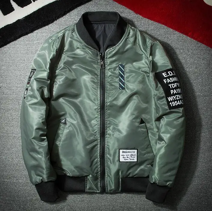 

yizlo jackets softshell ma1 bomber jacket men women air force one jacket windbreaker jaqueta masculino double-faced wear