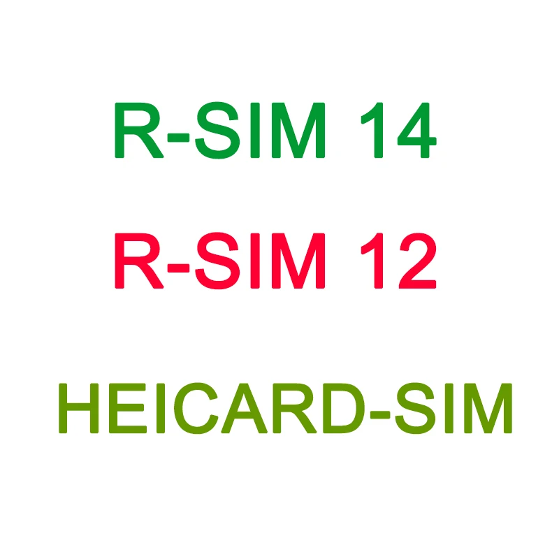 

R-SIM 12 R-SIM 14 HEICARD-SIM Unlock Card Small Adapter Smart Phone Accessory For iPhone X XR XS X 5 6 7 8 Sim Card Accessories