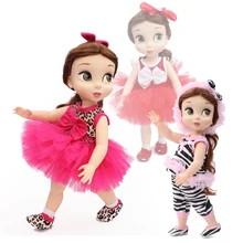 Модные аксессуары, куклы, 40 см, платье для куклы, комплект одежды леопардовой расцветки, платье принцессы, 13 цветов, юбка-пачка для куклы, юбка, подарок для девочек