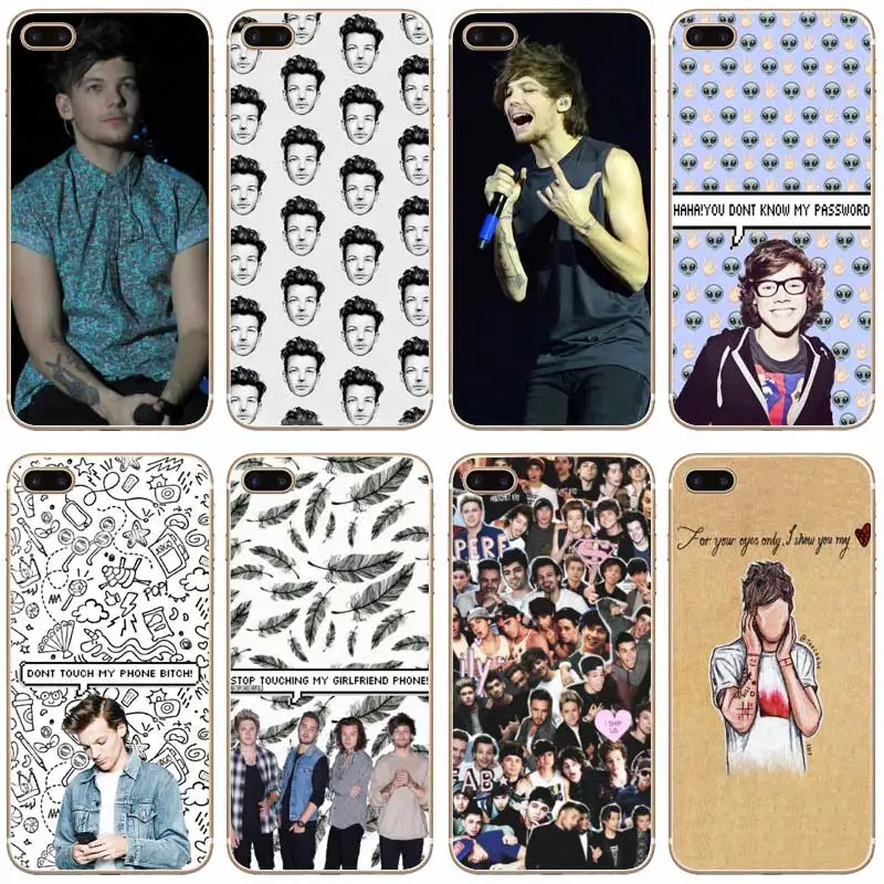 H117 Louis Tomlinson Transparent Hard Thin Case Cover For Apple iPhone 4 4S 5 5S SE 5C 6 6S 7 8 X Plus