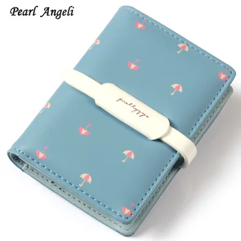 

Card Storage Mini Women Wallets Photo Coin Pocket Girl Purse Multilayer Credit Cards Holders String Hasp Design Female Purses