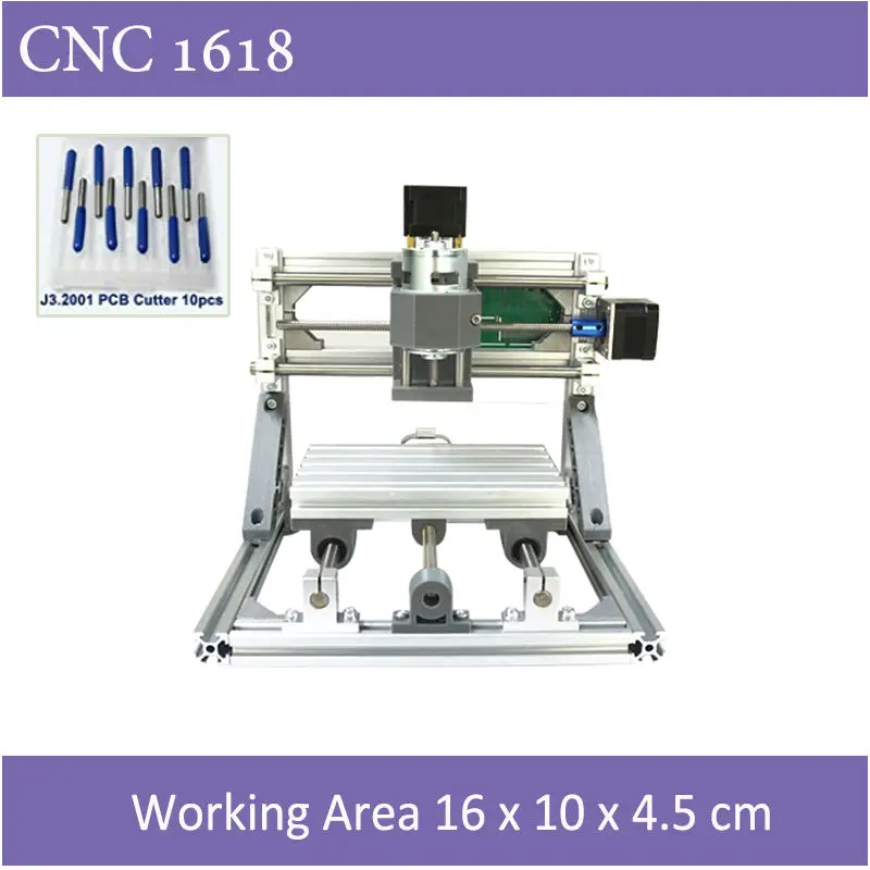 Mini CNC 1610 500mw Laser CNC Engraving Machine Pcb Milling Wood Router