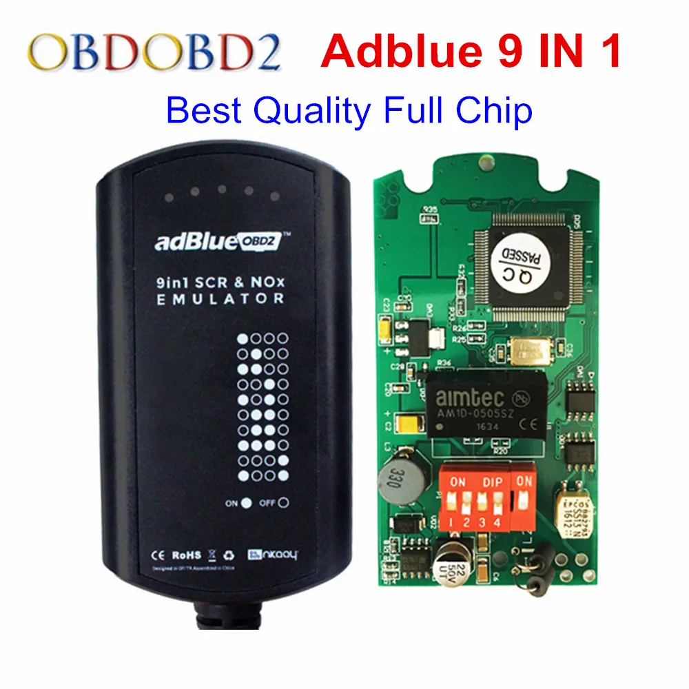 Эмулятор AdBlue 9 в 1 с полным чипом поддержка Euro4 и 5 Adblue датчиком NOx Обновление 7 8