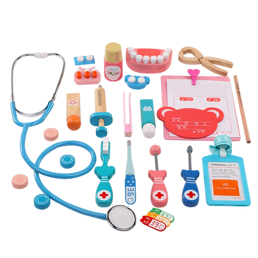 Creative Portable Pretend Play Doctor Toy Set Stethoscope Suitcase