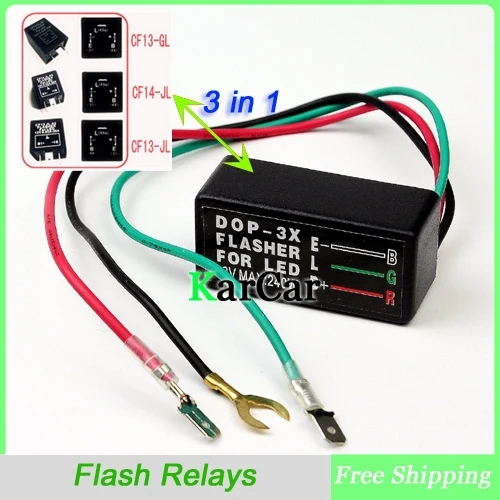 12V Car LED Turn Signal Lights Flash Relays Fix Error Fast Flash