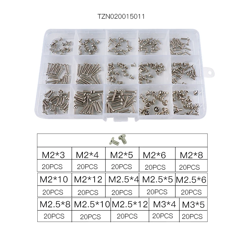 Luchang portátil níquel tornillos computadora electrónica Digital Mini mecánica surtido Kit de reparación de Hardware
