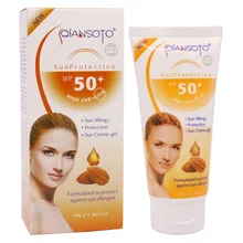 Миндальный солнцезащитный крем Защита от солнца защита от аллергии крем-гель Высокая UVB+ UVA SPF 50+ водостойкий Сверхлегкий 100 г крем для лица