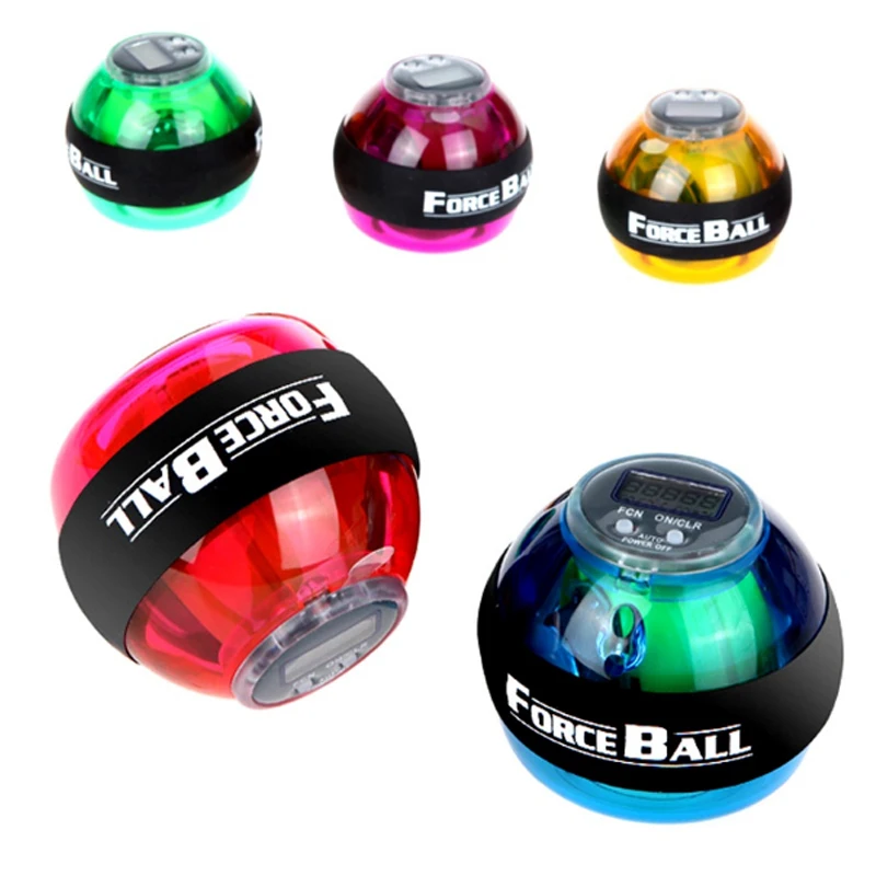 Мяч для запястья гироскоп porceball наручные тренажер, мощность усилитель силовой шар Gyro Спортивная wristball ручной Спиннер с светодиодный Скорость