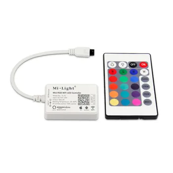

MiLight YL1S Mini RGB Led controller 2.4GHZ Wireless Wifi RGB Controller DC12-24V 4A With RGB Led Strip Or RGBW Led Bulb