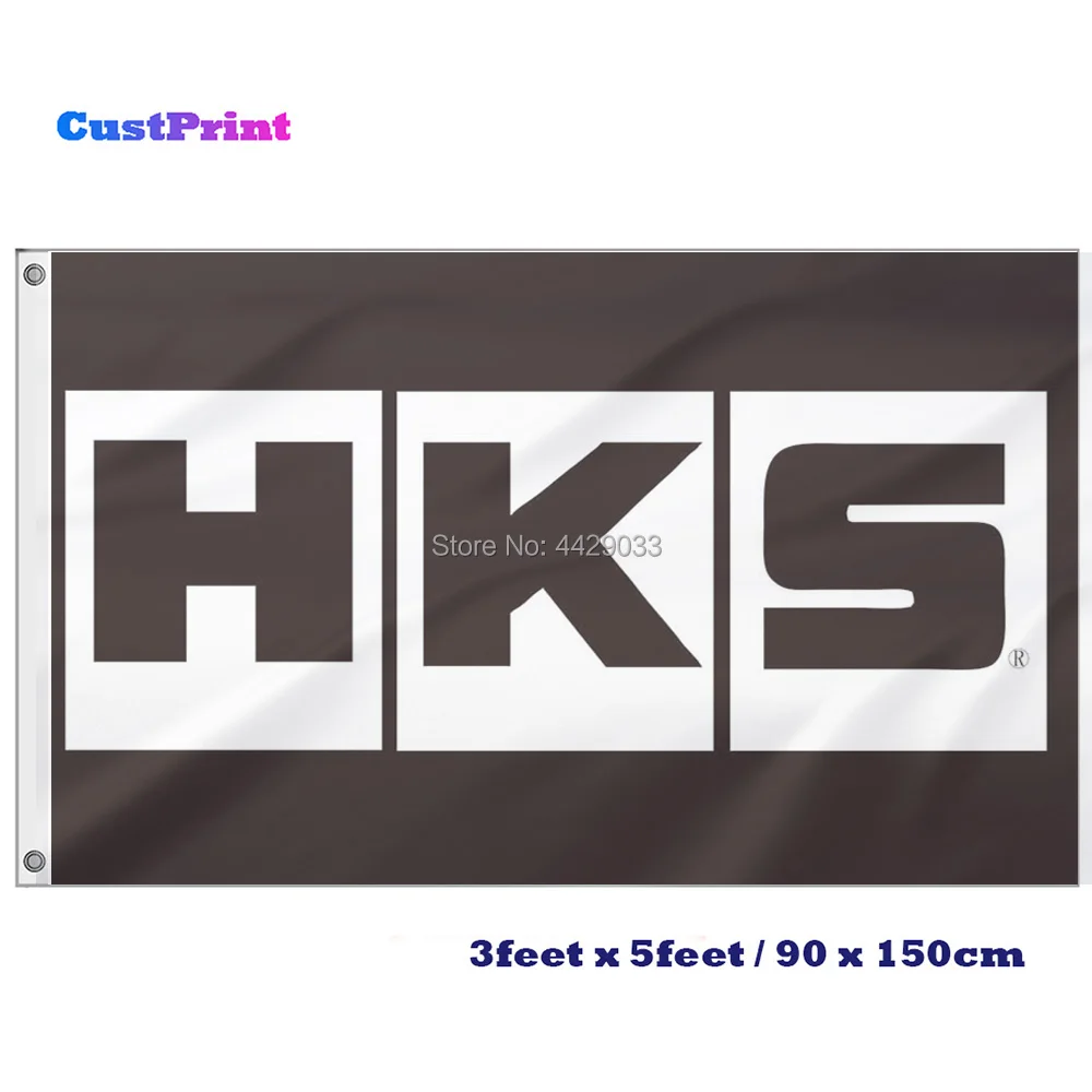 

CustPrint HKS Flag Digital Printing Custom 3x5 Feet Banner
