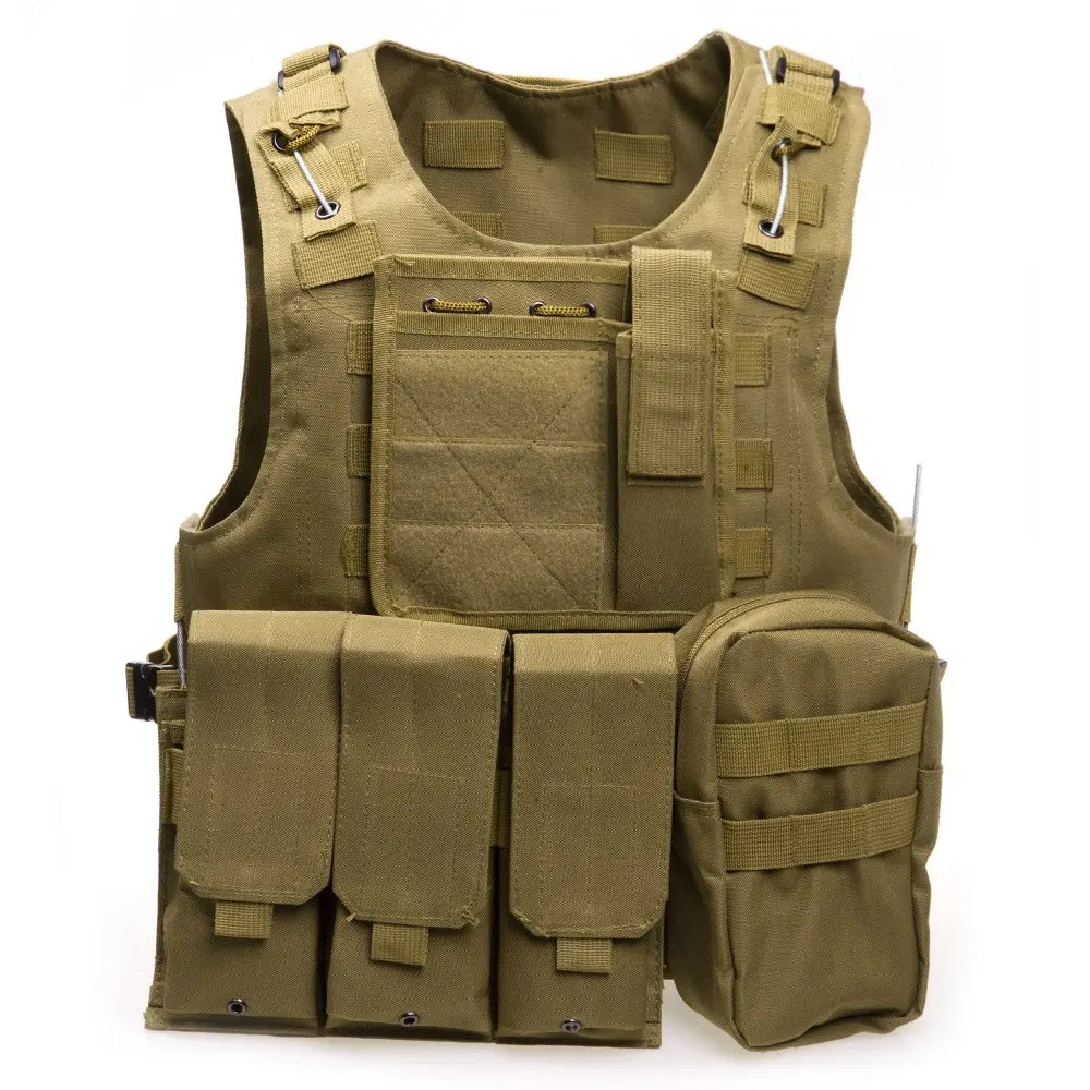 

High quality Airsoft CS Paintball outdoor Tactical Hunting Combat Assault Vest Training Mesh Waistcoat Safety Hunting Equipment