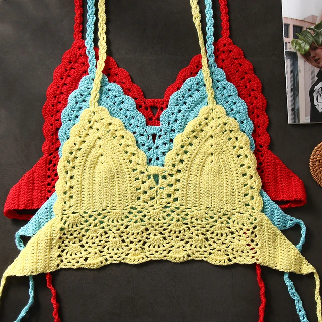 Crochet Yellow Summer Bralette