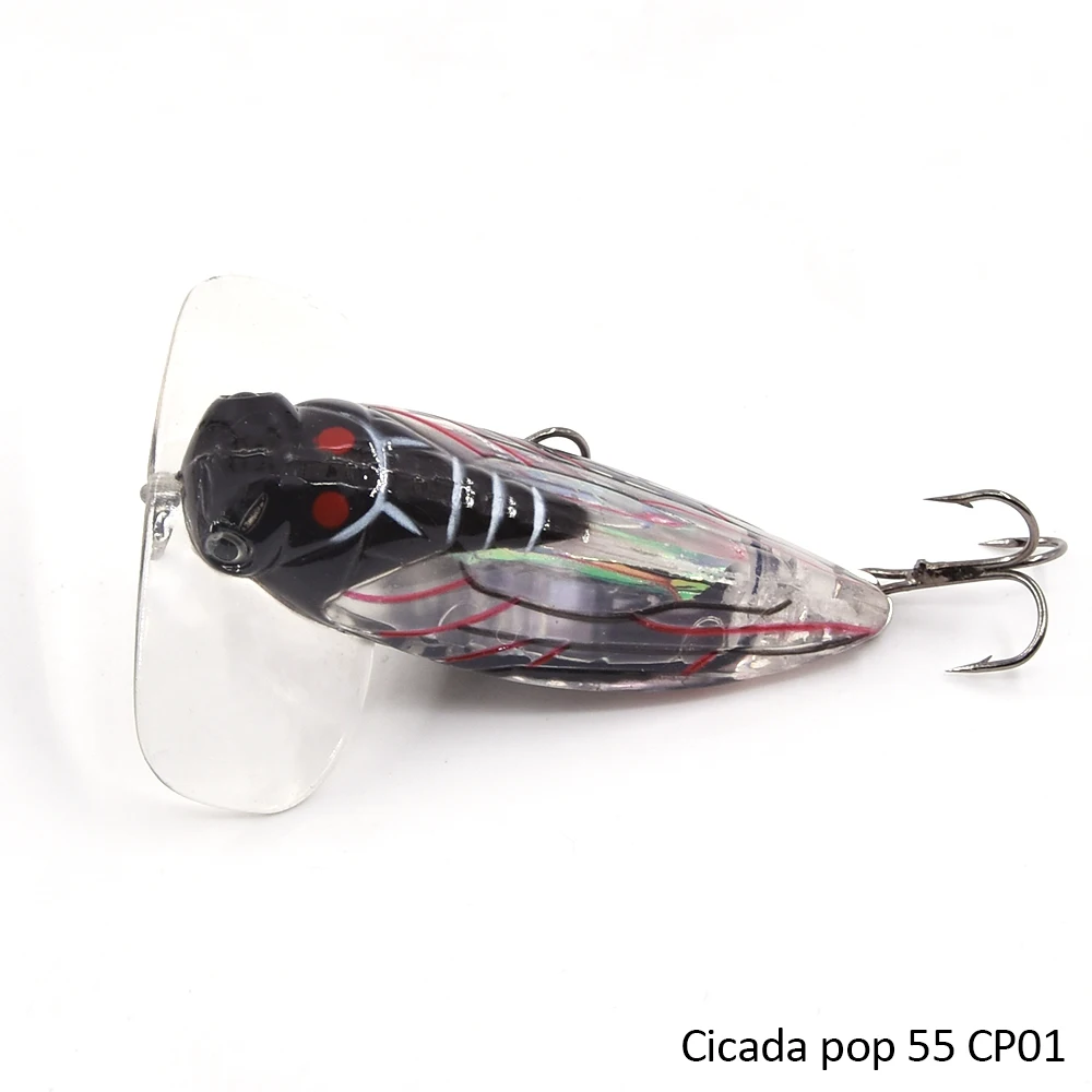 Makebass 5,5 см 7,5 г рыболовные приманки насекомое Цикада, искусственные жесткие приманки, плавающие пластиковые рыболовные снасти