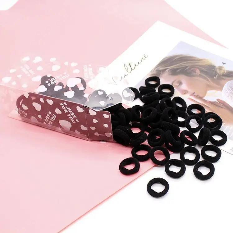 100PCS 3.0CM Children Cute Small Elastic Rubber Bands Tie Rings Ponytail Holder Kids Hair Band Headband Girls Hair Accessories