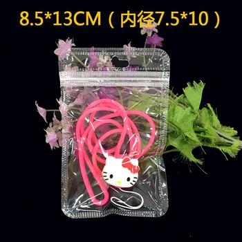 

2500Pcs/Lot DHL Transparent Plastic Zipper Reclosable Wholesale Grocery Package Bag Self Seal Clear Hang Hole Jewelry Pack Pouch