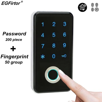 Fingerprint Password Combination Smart Lock Digital Electronic Door Lock Security Intelligent Password Lock For Home Alarm digital electronic smart lever locks handle password passage entry satin chrome password lock