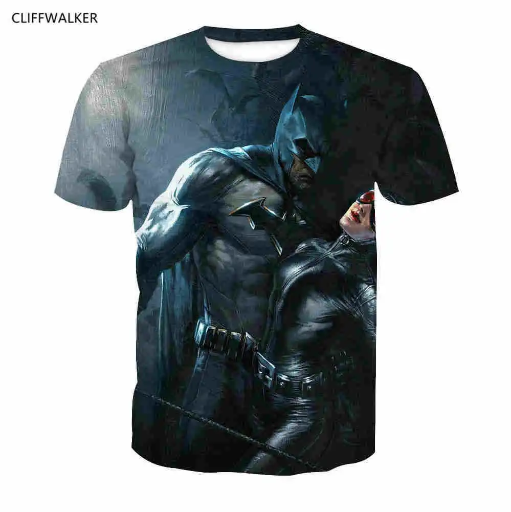 Дропшиппинг Повседневное 3d печатных Для мужчин футболка DC Супермен Бэтмен герой