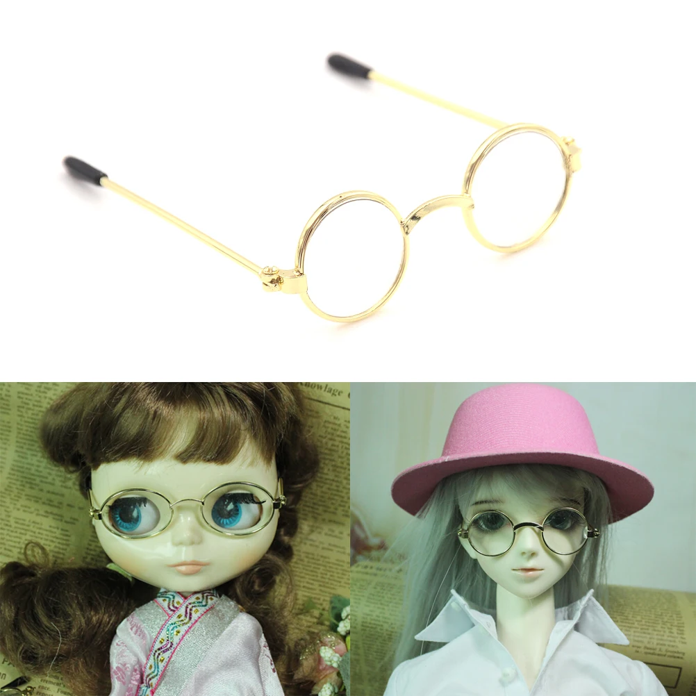 1 шт круглой формы, Круглый кукла в очках аксессуары красочные очки, солнцезащитные очки, подходят для BJD Blyth как для 18-дюймовой куклы