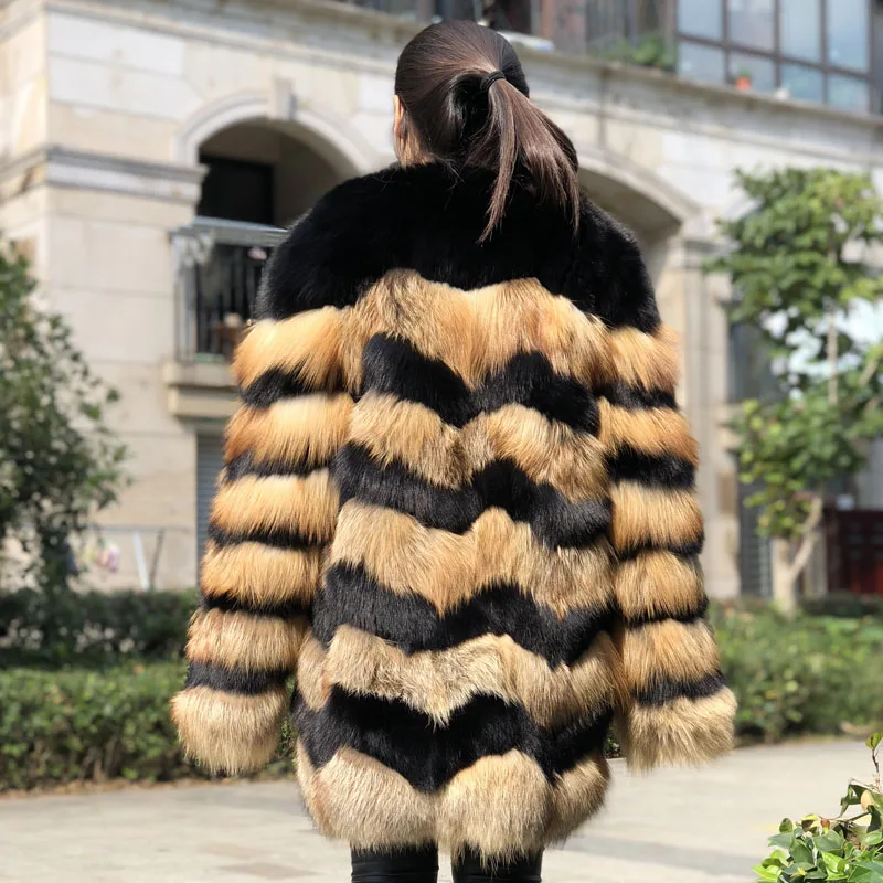 Lokar Lâche De Mode Femelle Nature D'hiver Veste Véritable Fandy Fourrure Manteaux Des Femmes Fourrures Manteau Pardessus Réel Rfc024 Renard uPZOikXT