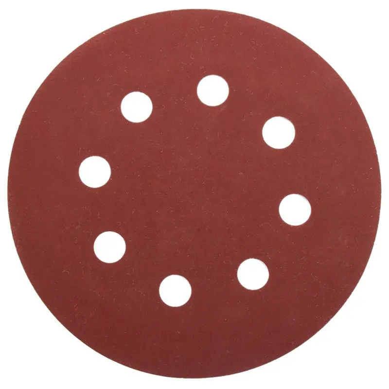 25Pcs 5inch 8 Hole Grit 600# 1000# 1200# 1500# 2000# Sander Sanding Disc Sandpaper