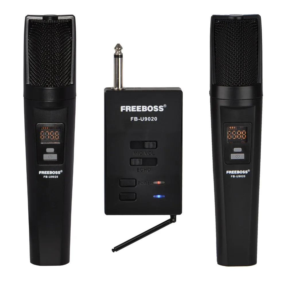 FREEBOSS FB-U9020 2 Way 2x30 Регулируемая частота 2 ручные Bluetooth вечерние Для церковной школы Dj караоке беспроводной микрофон