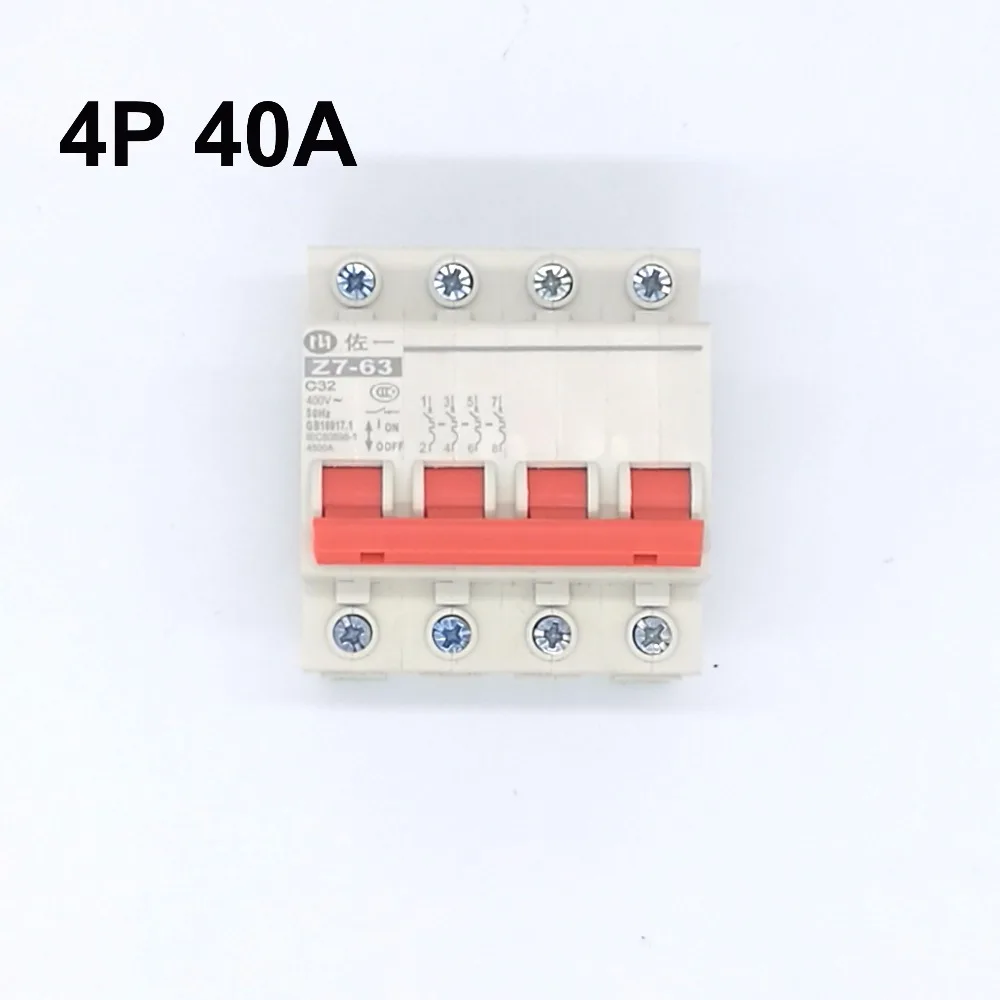 

4P 40A 240V/415V Circuit breaker MCB C TYPE 4 Poles High Standard Quality