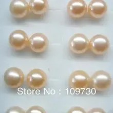 Ry00117 50 много AAA 100 пар 8-8.5 мм пресноводный жемчуг серьги стержня 925 серебро