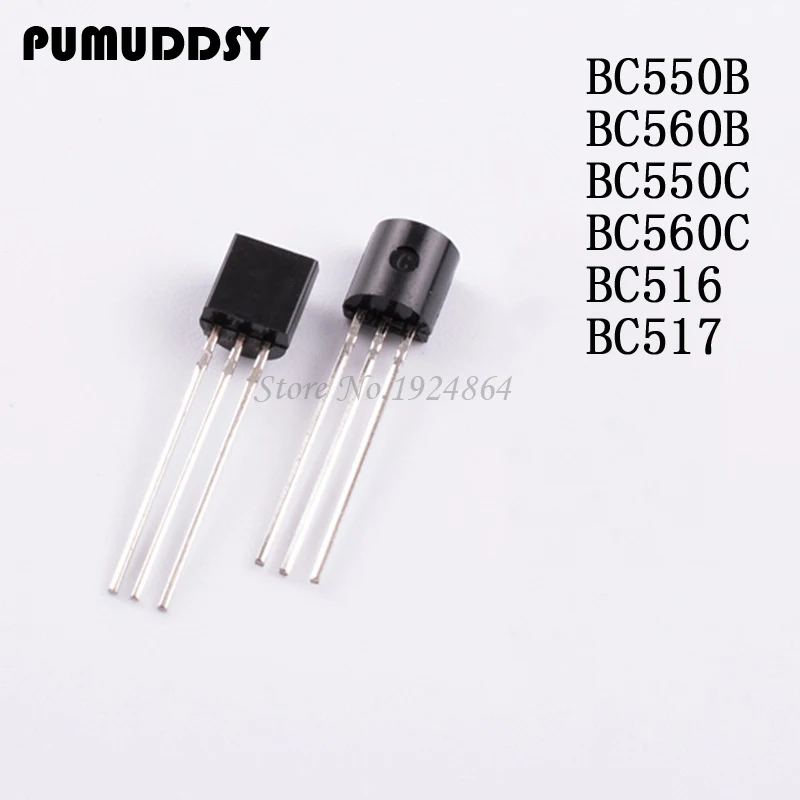 

100PCS BC550B BC560B BC550C BC560C BC516 BC517 BC550 BC560 BC517 TO-92 TO92 TRANSISTOR IC