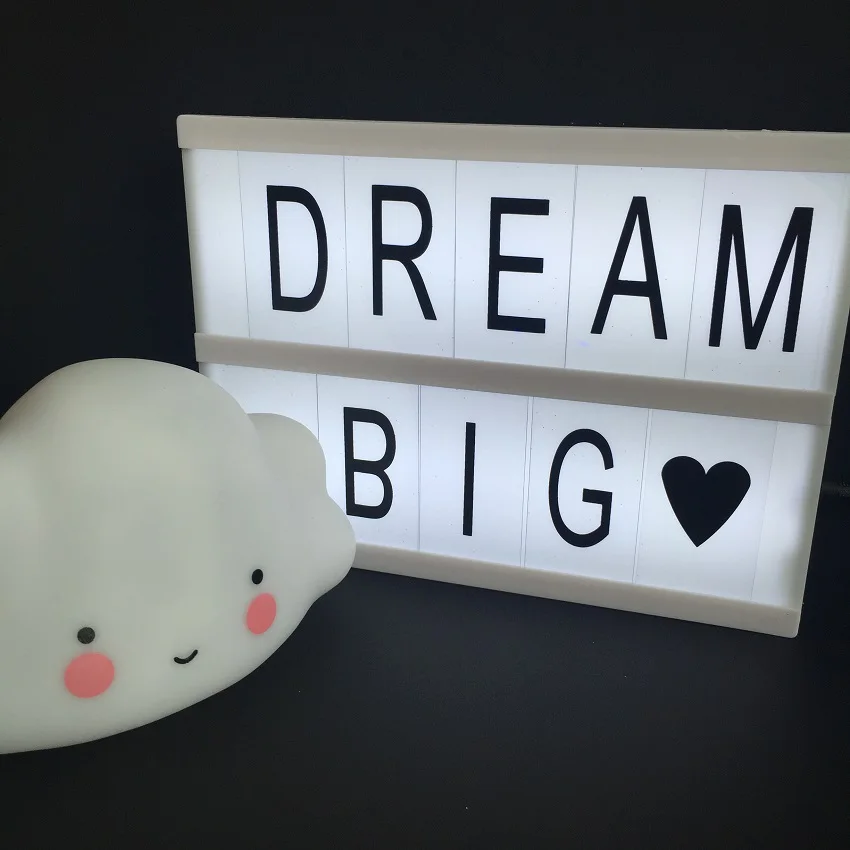 Letter DIY light box decorative LED night light BABY room background decorate light party decor lights baby present