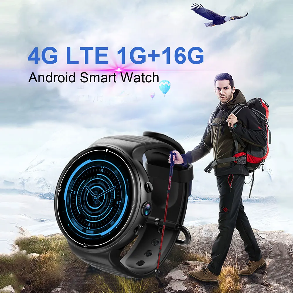 

Smart watch, SIM call, GPS, 4G,WIFI 1+16G large memory storage, Smartwatches, 620mAh large battery,heart rate monitoring
