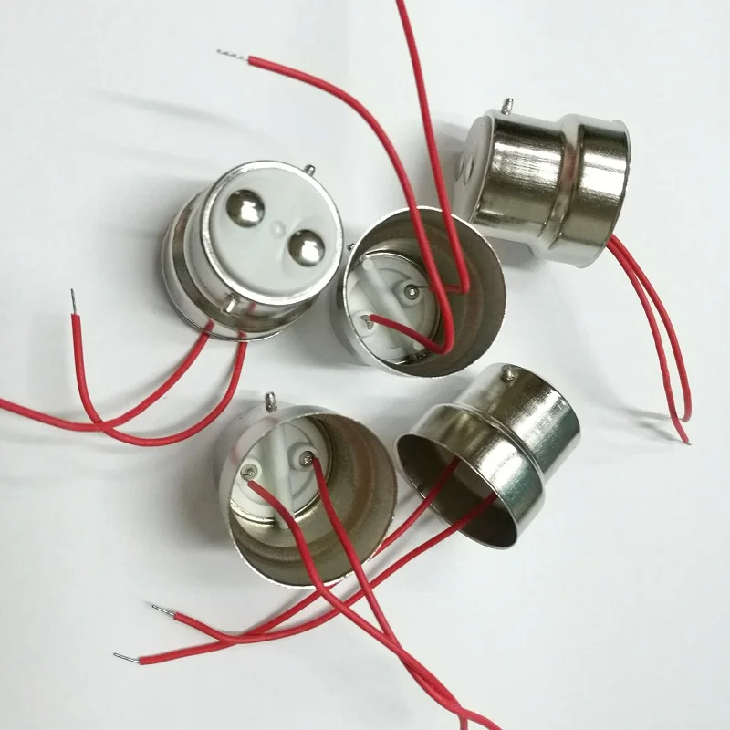 Патрон цоколя лампы B22 с двойным проводным кабелем 50 шт.|lamp base holder|b22 lamp baselamp |
