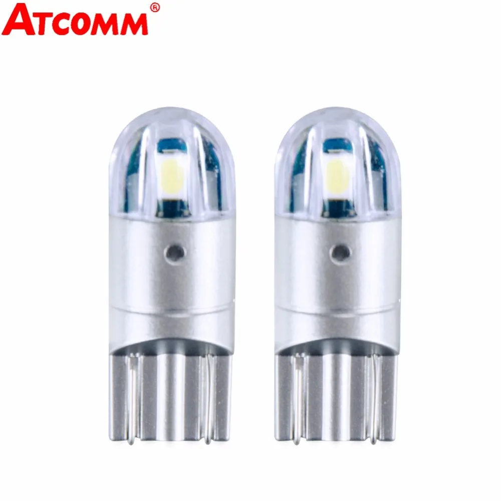 

ATcomm 2 Pcs T10 LED Bulb W5W 168 194 LED Canbus 3030 SMD COB 6000K 194 168 12V Car Interior Light Parking Light Marker Lamps