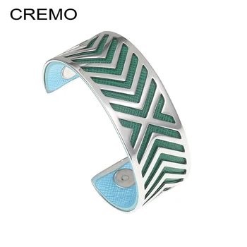 

Cremo Trend Bracelets&Bangles For Women Stainless Steel Leather DIY Bijoux Manchette Femme Bracelet Pulseiras 2020