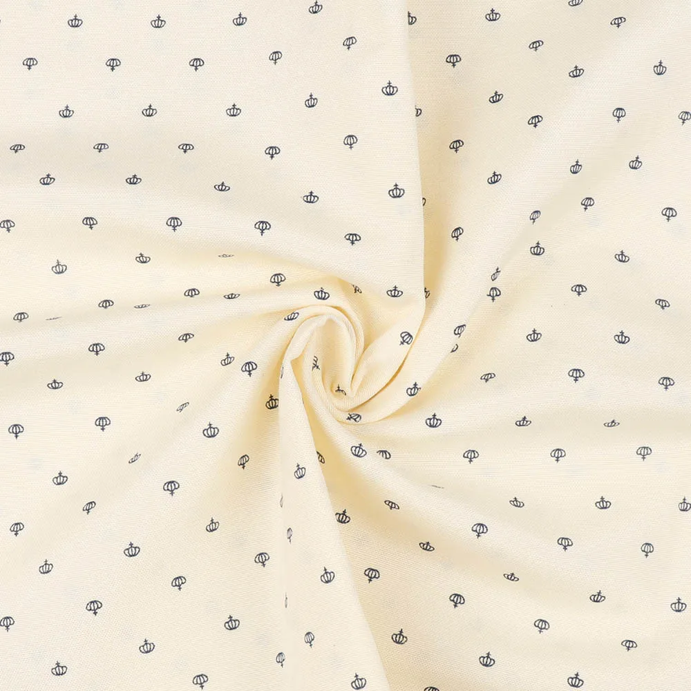 50 см* 150 см хлопок ткань сплошной цвет корона печатных Лоскутная Ткань для одежды стеганые детские кроватки подушки одеяло швейный материал - Цвет: 820