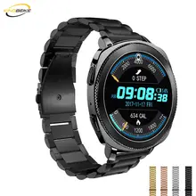 Metal Buckle Watchband Replaced Three Links Bracelet 20mm Width Stainless Steel Watch Band For Samsung Gear Sport Strap Metal Buckle Watchband Replaced Three Links Bracelet 20mm Width Stainless Steel Watch Band For Samsung Gear Sport Strap