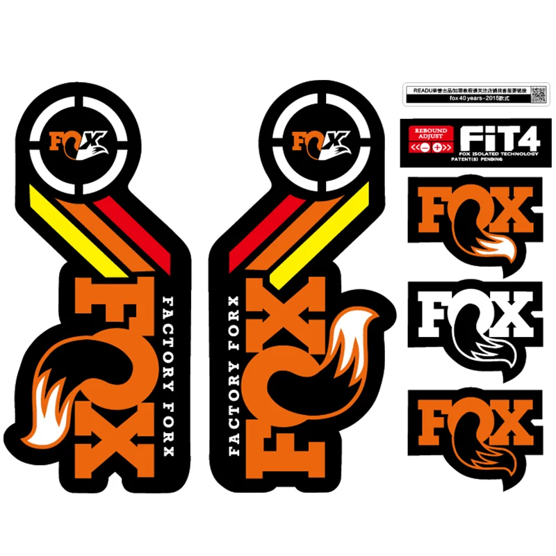 Fox FLOAT 40th anniversary special edition fork stickers fox fork stickers decals