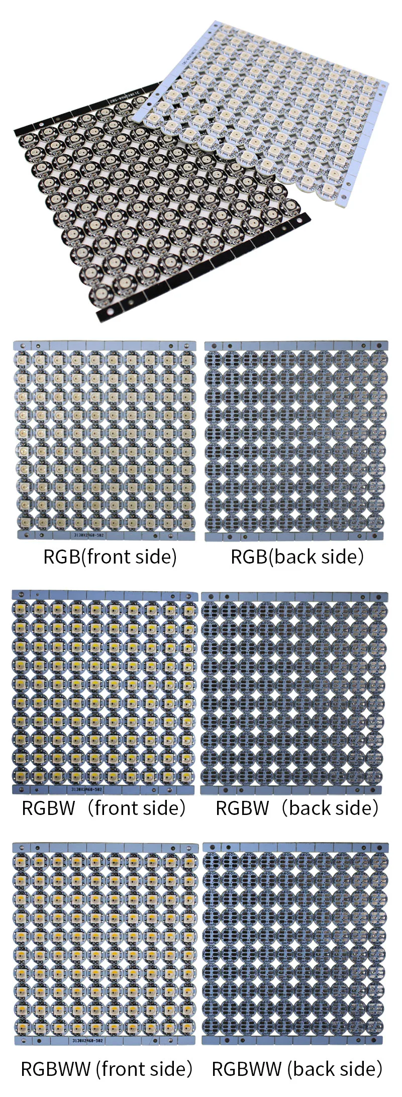 100/500/1000 шт WS2812B светодиодный(chips On Board) Радиатор Совет DC5V 5050 RGB WS2812 IC встроенным RGBW/RGBWW индивидуально адресуемых светодиодный чип