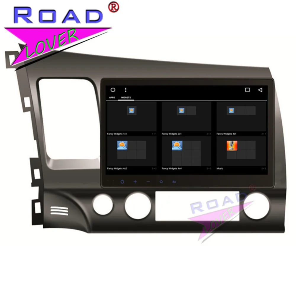 Best Roadlover Android 8.1 Car Multimedia Player Radio For Honda Civic 2006-2011 Stereo GPS Navigation Automagnitol Double Din NO DVD 2