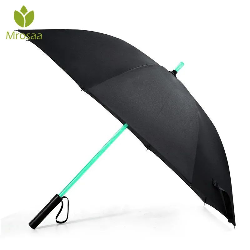 

7 Color LED Lightsaber Light Up Umbrella Laser sword Light up Golf Umbrellas Changing On the Shaft/Built in Torch Flash Umbrella