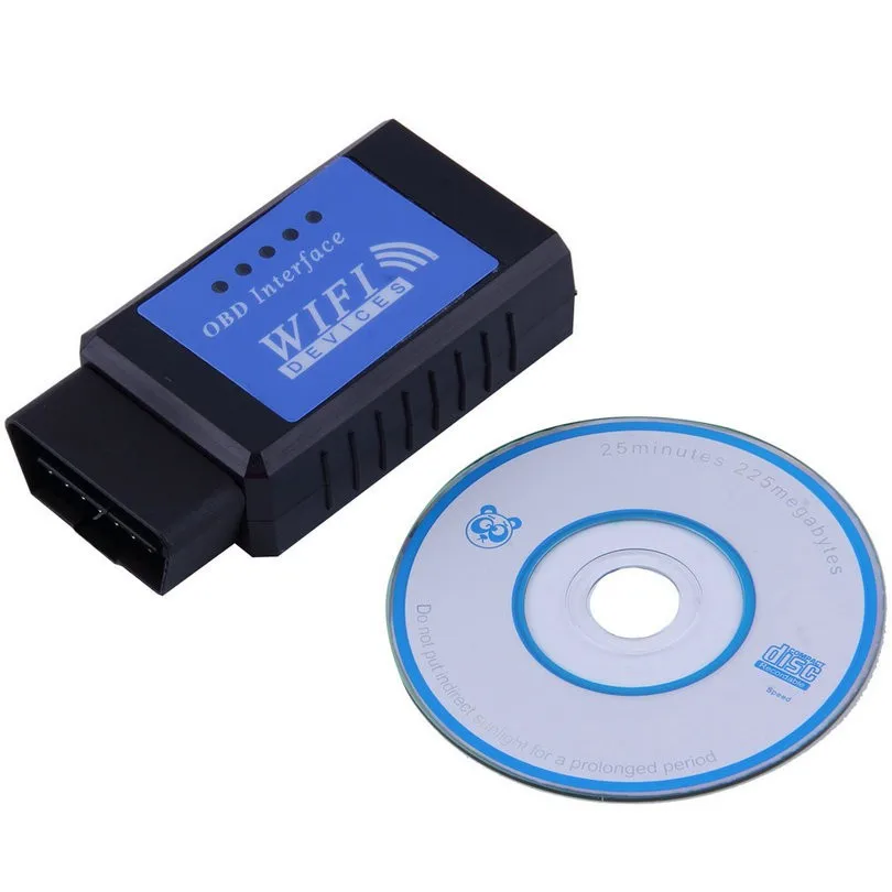 Новое поступление ELM327 wifi V1.5 OBD2 автоматический считыватель кодов Wi-Fi соединение ELM327 поддерживает iOS Телефон PIC18F25K8 OBD2 диагностический сканер