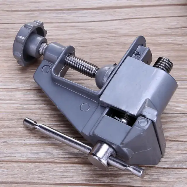 Household 40mm Mini Aluminum Small Clamp On Table Bench Vise Vice Tool