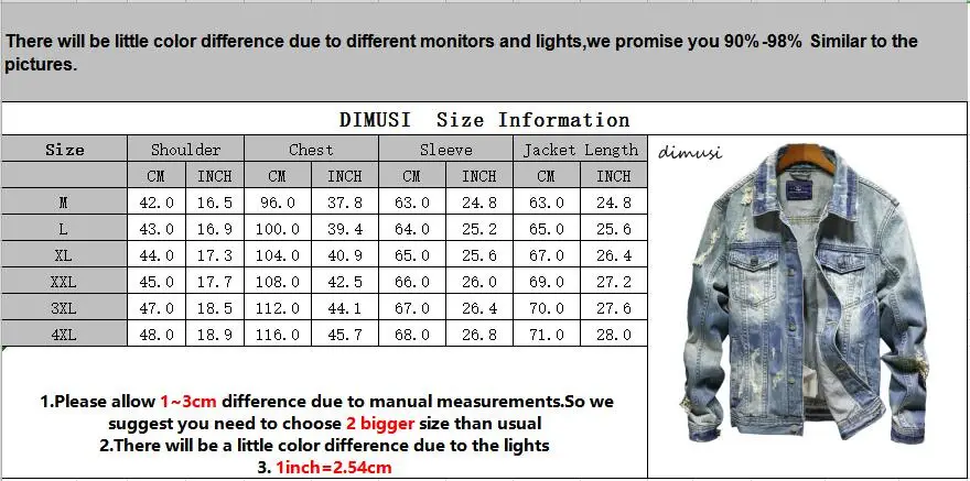 Джинсовые куртки DIMUSI, мужская Ковбойская приталенная куртка-бомбер, Мужская рваная джинсовая куртка в стиле хип-хоп, уличная одежда, пальто, Chaqueta Hombre 4XL