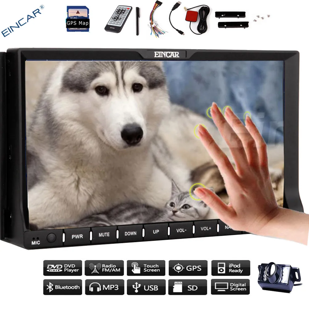 7 ''автомобильный DVD GPS радио плеер WinCE 8 0 емкостный Мульти сенсорный экран аудио