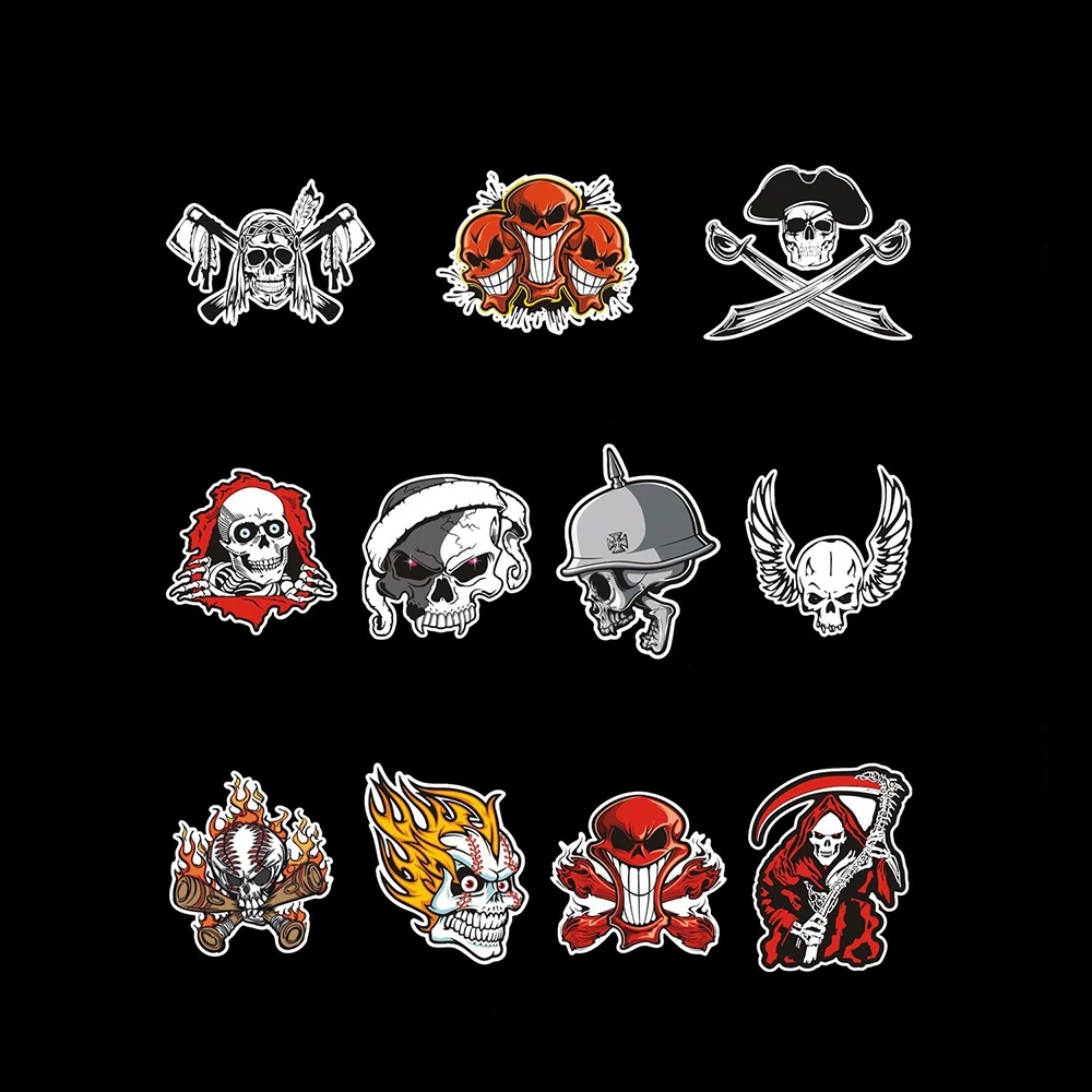 

Aliauto Reflective Skull Wildfire Head Ghost Rider Car Sticker Funny Decals For Ford VW Skoda Polo Golf Opel Kia Toyota Peugeot