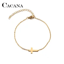 Браслет из нержавеющей стали для мужчин и женщин с крестом золотистого и серебристого цвета Pulseira Feminina Lover's обручальные ювелирные изделия