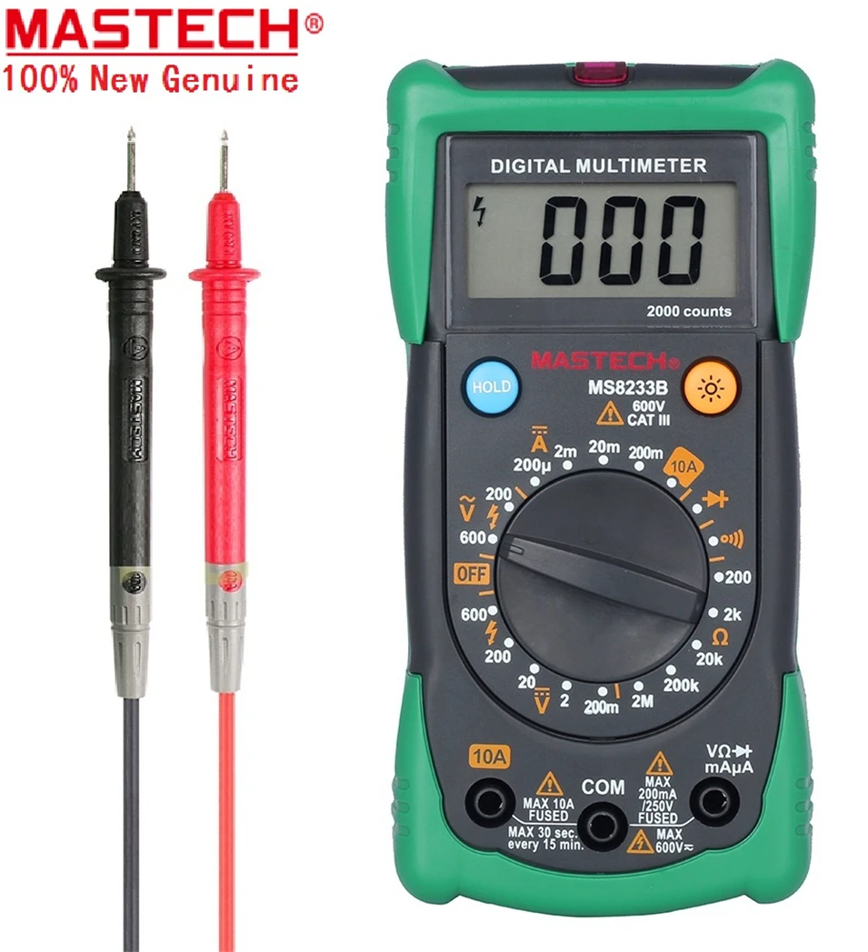 

1PC MASTECH MS8233B MS8233C Digital Multimeter LCR meter non-contact voltage measuring instrument detector with backlight