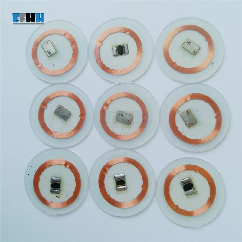 125 КГЦ EM4305/EM4205 Чип + Катушка Диаметр 25 мм Прозрачный ПВХ Монета ...