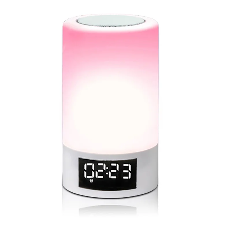 

M6 Mini Led Colorful Lights Speaker Multi-Functional Night Light Speaker Outdoor Audio With Alarm Clock Display Bluetooth Speake
