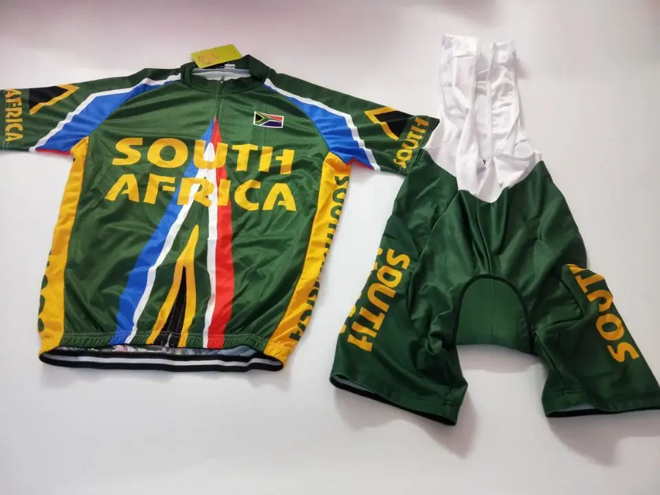 2022 South Africa Cycling Jersey Set Breathable Team Racing Sport